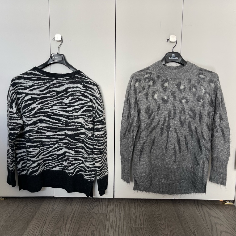 Allsaints bundle Animal print Zebra print Sweater Small